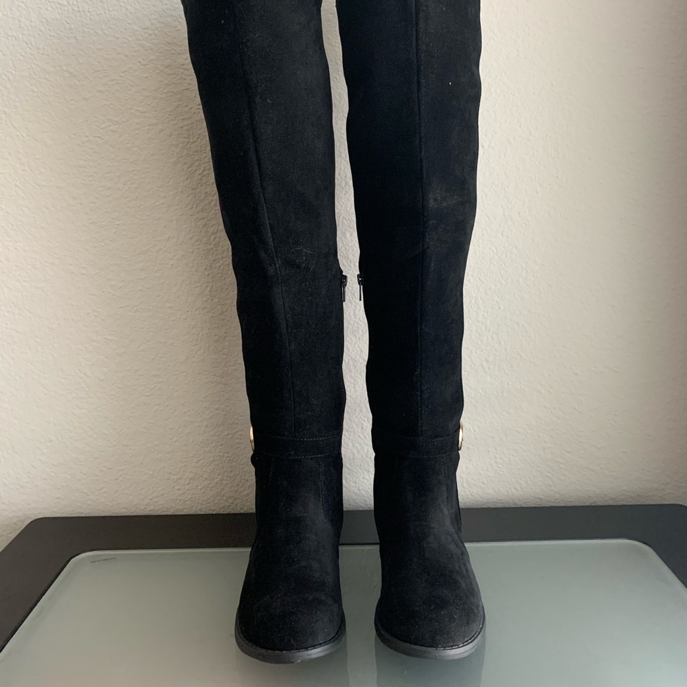 Shoe dazzle 23” long black boots women’s 9.5